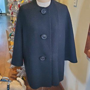 Vintage jet black stroller jacket/coat